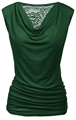 ZEAGOO Tank Tops Womens V Neck Sleeveless Blouses Summer Stretch Vest Top