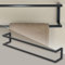 ML-Design Handtuchhalter, Stahl, 15 x 15 x 90 cm, Anthrazit, Handtuchregal, Handtuchständer, Handtuchstange, Badezimmer Wandhalterung, Gästehandtuchhalter, Vertikal oder Horizontal Wandmontage
