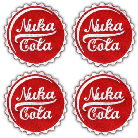 Set di 4 toppe ricamate Nuka Cola da cucire