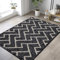 Biscpro Runner Rug Non-Slip 80x120cm Mats for Hallway Dirt Trapper Rug Durable Rubber Backing Carpet Low-Profile Absorbent Entrance Long Door Mat Runner Rug for Entryway Laundry,Patio Room-Black