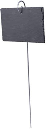 Étiquettes Pour Plaques Marqueurs Pour Plantes Dextérieur Pierre Naturelle Fer Tige Suspendue Panneaux Pour Jardin De Fleurs Et Légumes 10 X 7 Cm