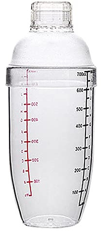 Duiaynke Shaker à cocktail gradué avec mesure pour vin, martini, boissons, mélangeur, maison, fête, bar outils (700 ml)