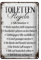 Schild Blech 20x30cm - Made in Germany - Spruch Toiletten Regel bitte hinsetzen Metall Deko Blechschild