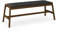 RELAX4LIFE Polsterbank, Sitzbank mit Massivholzrahmen & PVC Leder Gepolstertem Sitz, Essbank im Industriellen Stil, bis 150 kg belastbar, Holzbank für Küche Esszimmer Eingang, 127 x 48 x 47,5 cm