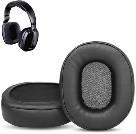 HAIZEEN Ohrpolster Kompatibel mit Thomson WHP3311BK WHP3311W Kopfhörer Headsets Ohrpolster Ersatzkissen (Proteinleder/Memory-Schaum)