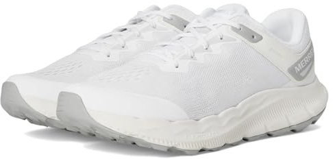 Merrell Women's Antora 4 Trail Running Shoes, White/Pigeon, 2.5 UK