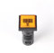 LED Digital Voltmeter 22mm AC 12-500V Square and Round Voltage Tester Meter Monitor Colorful EKLV22 EKFBQBGW(Yellow Square)