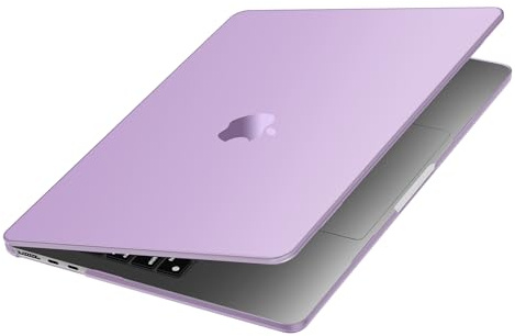MOSISO Kompatibel mit MacBook Air 13 Zoll Hülle M5 M4 M3 M2 2026 2025-2022 | Ultradünne Hartschale, Präzise Farbgebung & Anti-Fingerabdruck - für Mac Air 13,6 A3449 A3240 A3113 A2681, Lila