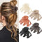 Pulpo pinzas para el cabello,5 piezas de pinzas para el cabello de las señoras grandes pinzas de pelo antideslizante mate clip de garra, mate pinzas para el cabello para las mujeres y las niñas