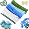 400 Piezas Limpiapipas Manualidades, Limpiapipas Alambres de Chenilla Alambre Limpiapipas para Manualidades Tallos de Chenilla Multicolor Limpia Pipas para Manualidades (Azul)