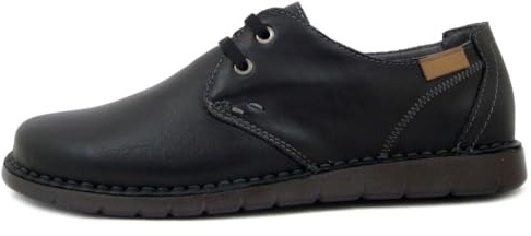 Walk In the city Scarpe Uomo Estive in Pelle Nero, Pianta Larga, 32841