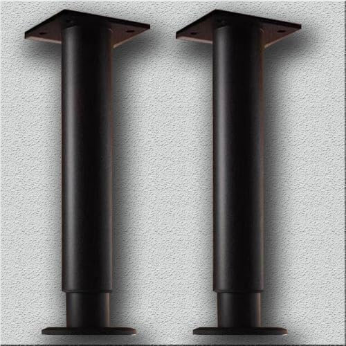 MUOXING Lot de 2 Pieds de Support réglables pour Meuble sous-Vasque, Meuble de canapé, Supports de lavabo sous Plan sans perçage, poteaux de Support en Acier INOX