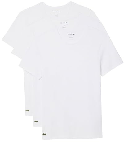 Lacoste Lounge Shirt Herren 3er Pack - TH9007, Farbe:Weiß 001, Textil:S
