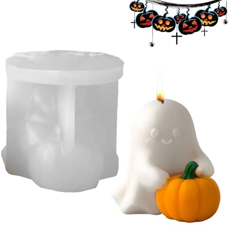 Kürbis Kerzenform, 3D Halloween Stehender Kürbis Gussform Für Beton, Hilfsmittel Für Bastelarbeiten Zum Gießen Von Muffins Dessert Schokolade Seife