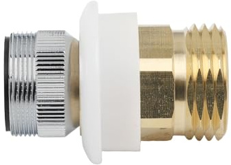 Niceminiwall Geschirrspüler-Adapter für Spültischarmatur, massives Messing, Schnellanschluss mit Finish, passend für Standard-Küchen- und Badezimmerarmaturen, 3/4-Zoll-Außengewinde