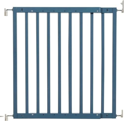 Safetots Chunky Wooden Screw Fit Stair Gate, Azure Blue, 63.5cm - 105.5cm, Wood Baby Gate, Screw Fit Safety Barrier, Stylish Design and Practical Safety Gate, Easy Installation