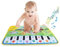 Wifehelper Klaviermatte,Klavier Keyboard,Keyboard Musik Matte Tanzmatten Krabbeln Klavier Teppich Educational Musical Spielzeug Kinder Geschenk