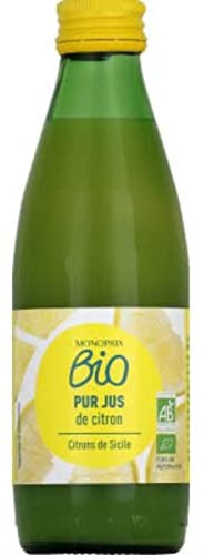 Monoprix Bio Pur jus de citron bio - La bouteille de 250ml