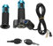 Alomejor Electric Bike Twist Throttle Grips with Key Lock Battery Voltage Indicator 12V-84V For Electric Scooter With Digital Display(blue)