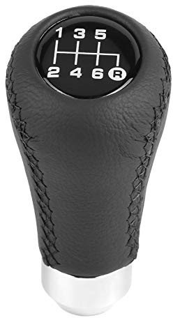 Yosoo Health Gear 6-Gang-Schaltknauf, 6-Gang-Universalgetriebe für Automatik-Fahrzeuge, manueller Schaltknauf-Adapterkopf (schwarz)
