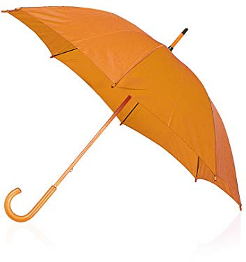 Lot de 5 parapluies automatiques blancs de Publiclick, dimensions Ø104 x 89 cm, ouverture automatique, bois et polyester, couleurs classiques