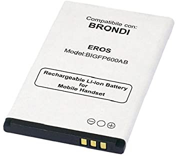 Move Batteria SPECIFICA per BRONDI Eros Liion 3.7V 950 mAh Sostiuisce Perfettamente: [Model:BIGFP600AB] ATTENZIONE: Controllare Che Il CODICE Prodotto COINCIDA con Quello della BATTERI