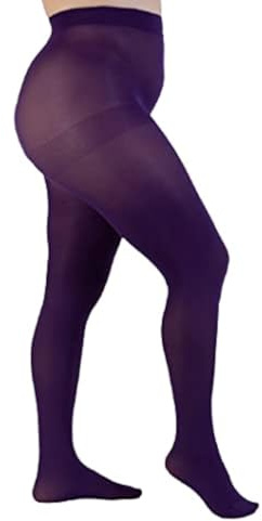 LEELA LAB Collant Donna Curvy Taglie Forti Superopaco 90 Denari con Filati Riciclati - Made in Italy
