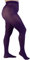 LEELA LAB Collant Donna Curvy Taglie Forti Superopaco 90 Denari con Filati Riciclati - Made in Italy (Purple, 8)