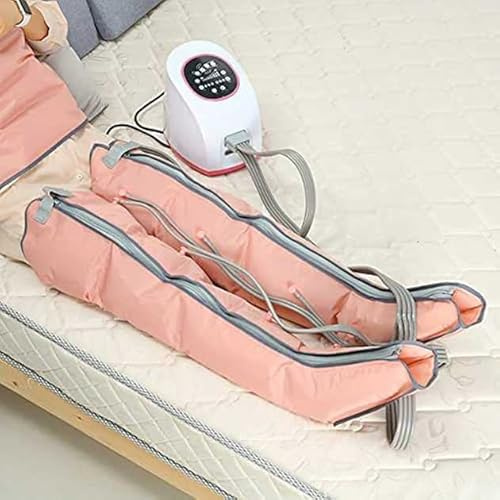 Hmyloz Presoterapia Compresor De Aire Masajeador De Pies Y Piernas Brazos Cintura Botas De Compresión Máquina Portátil De Salud con Cámara De 4 Cavidades para El Alivio del Dolor Muscular