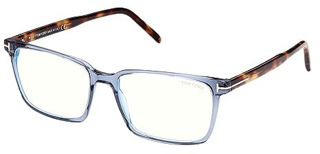 Tom Ford Brillen FT 5802-B BLUE BLOCK Shiny Blue 55/17/145 Herren