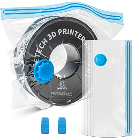 GEEETECH 5PCS 3D Drucker Filament Aufbewahrungsbeutel Wiederverwendbare Vakuum versiegelte Beutel für PLA ABS PETG TPU,ohne Pumpe