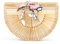 Emprier Vintage-Bambus-Taschen für Damen, handgefertigte Strohbeutel, Sommer, Strand, Geldbörsen, Korb, Handtaschen, Khaki, Large