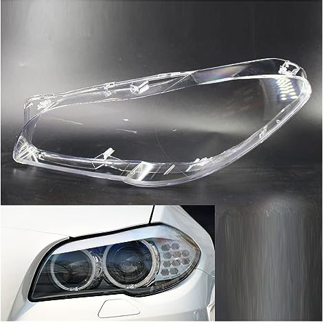 LOKORI Auto Front Scheinwerfer Glas Scheinwerfer transparent lampenschirm Lampe Shell Scheinwerfer Abdeckung für BMW 5 Series F10 F18 2010-2017,A-Left