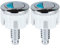 DAZZLEEX Botón de inodoro de doble descarga, 2 botones de descarga dual para tanque de cisterna (redondo)