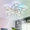 RGB Lampadario Con Ventilatore Da Soffitto Con Telecomando APP, Bambino Cameretta Lampadario Ventilatore Reversibile 6 Velocità Dimmerabile Ventola Soffitto Con Luce Memoria Silenzioso Bianco