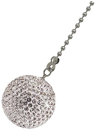 Veemoon Edelstahl Strass Deckenventilator Zugkette Kronleuchter Kette