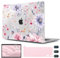 CISSOOK Blumen-Schutzhülle für MacBook Pro 13 Zoll (33 cm), M2, A2338, M1, A2251, A2289, Modell 2025–2020, Kunststoff, Blumenmuster, mit Tastaturabdeckung, Schutz für MacBook Pro 13 mit Touch-Bar