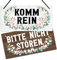 Putuo Decor Schild „Meeting in Progress“, Türschild „Bitte nicht stören“, „Bitte hereinkommen“, Schild für Home-Office, Kabinentür, Geschäftsbüro, Online-Konferenz, 25,4 x 12,7 cm, doppelseitig