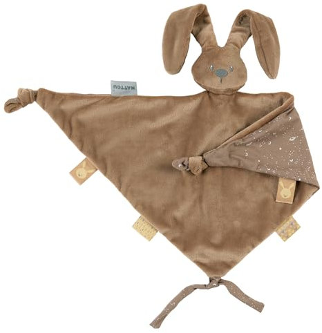 Nattou Big Comforter Doudou Rabbit LAPIDOU, 65 cm, Lapidou Mocha