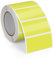 FINDAT Gelb Thermo-Etiketten 50 x 25 mm Vinyl Rolle Selbstklebende Thermo-Aufkleber Wasserdichtes Rechteck Drucker Etiketten für Büro DIY Design Barcode Versand 500 Stück