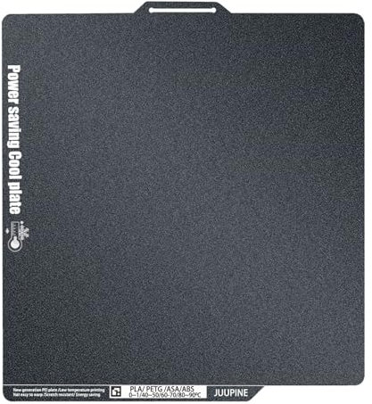 JUUPINE2025 launches new power-saving PEI cool plate, 257x257mm texture hot bed low temperature printing Pla plate suitable for Bambu lab X1/A1/P1S/X1C/X1E/P1P 3D printer