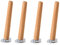 Konische Möbelfüße aus Massivholz, Ersatzbeine für Sofa, Couch, Tisch, Schreibtisch, Ottomane, Holzfarbe, 40 cm