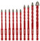 FOCSTOL Serrated Masonry Drill Bit Set 10pcs - 5/6/8/10/12mm High-Strength Eccentric Twist Drill Bit for Wood Plastic Masonry Ceramic Tile Concrete Marble