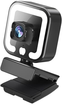 SELVFZ Webcam 1080P Auto para Focus Web USB Cámara giratoria de escritorio Live Teaching Live Clases para PC PC para W Micr Webcam Stand Soporte de cámara con soporte para teléfono para escritorio