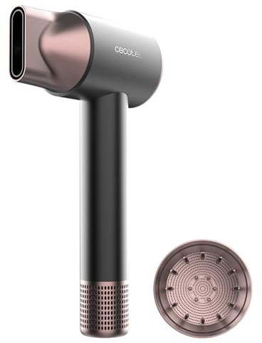 Cecotec Secador de Pelo Iones - DryGlam 2in1 Sensor Black. 1400W, 110000rpm, Tecnología Sensor Temperatura, Motor Brushless, 2 Velocidades y 3 Temperaturas, Incluye Boquilla Concentradora y Difusor