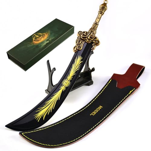Housunzi Elden Rings Starscourge Greatsword Sammlermodell – 22 cm Großes Vollmetall-Spielreplikat mit Geschenkbox Gaming-Deko für Zimmer Einzigartiges Geschenk für Gamer
