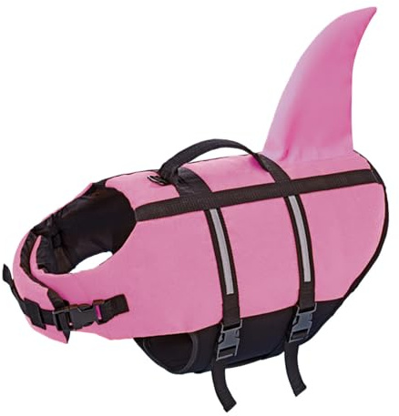 Nobby 61040 Hunde Schwimmhilfe Sharki pink Größe: XL, > 45 cm