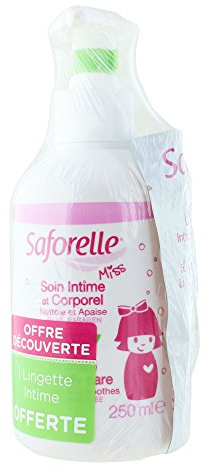 Saforelle Miss Soin Intime Et Corporel 250ml + 1 Lingette Intime Offerte