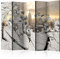 decomonkey Paravent Raumteiler Innen New York 225x172 cm 5 Teilig Beidseitig Room Divider Wall Raumteiler Stehend Trennwand Sichtschutz Spanische Wand Sichtschutzwand Wohnzimmer Holz Stadt Mauer