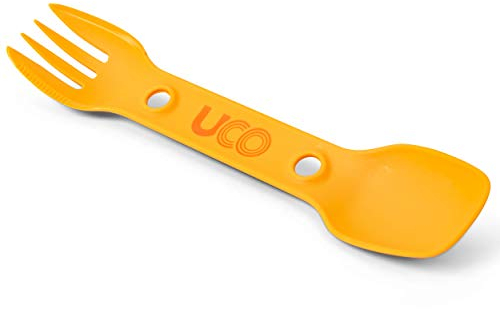 UCO Utility Spork 3-in-1 Combo Spoon-Fork-Knife Utensil Only - No Tether, Cascadian Gold